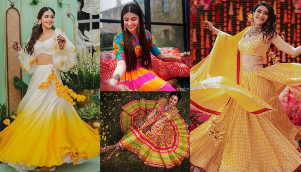 Mehndi Outfits for Brides