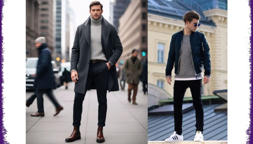Men's Monochrome Outfit Winter
