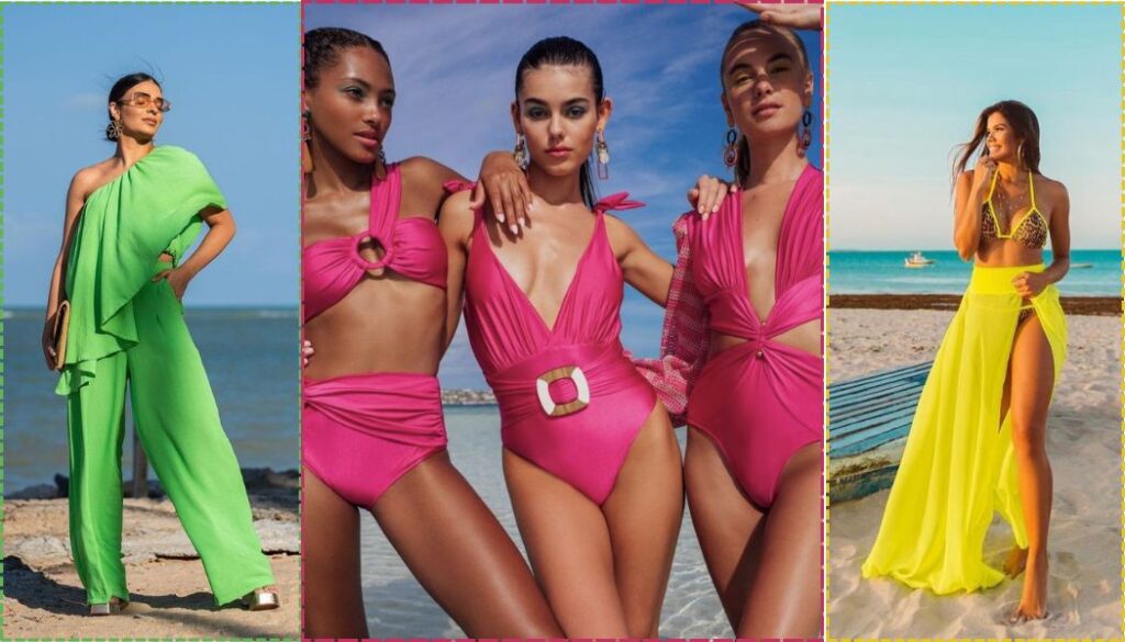 Monochromatic Neon Looks