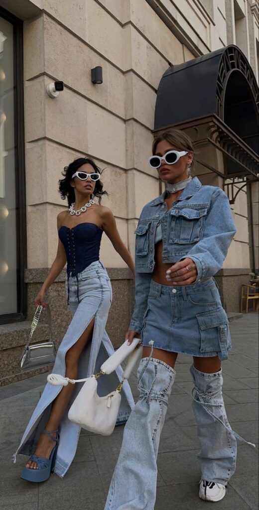 Denim Boots