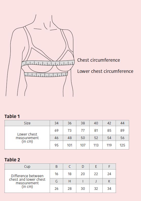 Ladies Bra Sizes